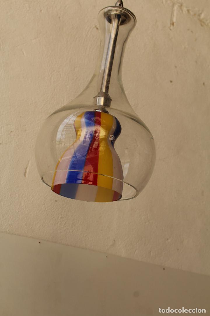 Antig&uuml;edades: lampara de techo cristal de murano - Foto 4