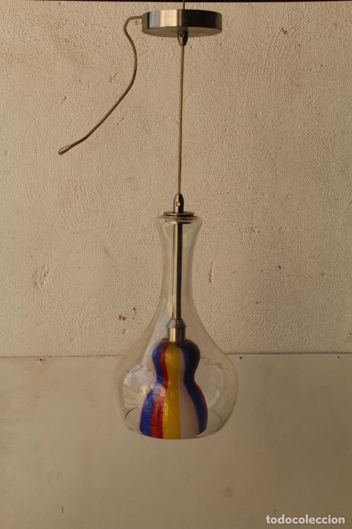 Antig&uuml;edades: lampara de techo cristal de murano - Foto 5