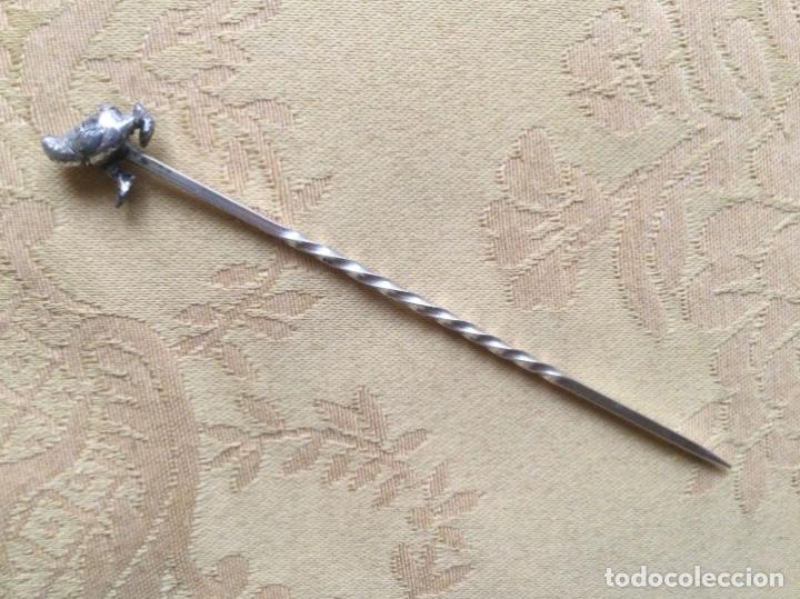 Antig&uuml;edades: 2 ANTIGUOS PINCHITOS DE PLATA - Foto 8