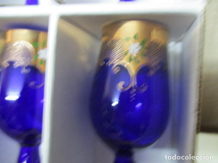 Antig&uuml;edades: seis copas cristal bohemia - Foto 3