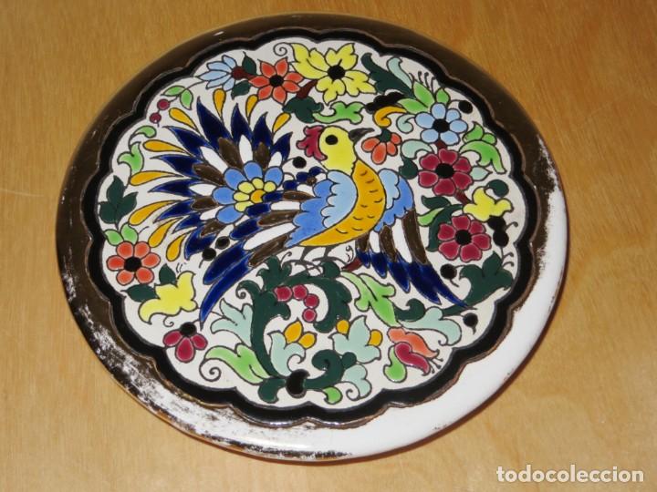  JMUNG Platos decorativos de cerámica vintage de