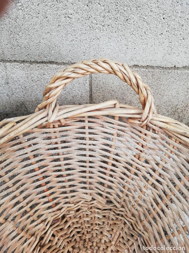 Antig&uuml;edades: CESTA O CAPACHO DE MIMBRE - Foto 4