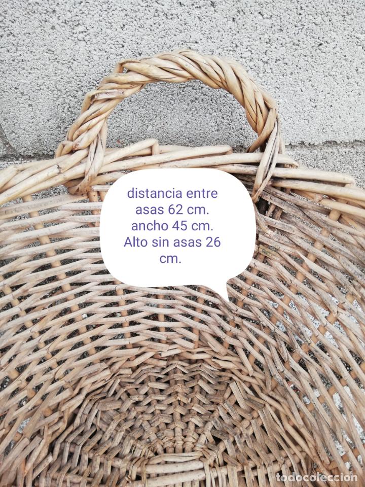 Antig&uuml;edades: CESTA O CAPACHO DE MIMBRE - Foto 6