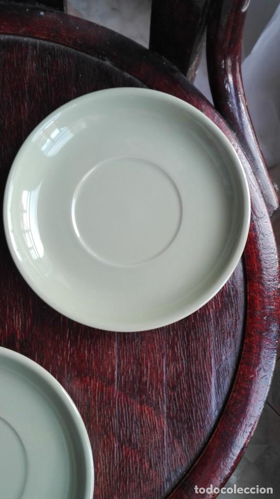 Antig&uuml;edades: 3 platos de porcelana de postre - Foto 2