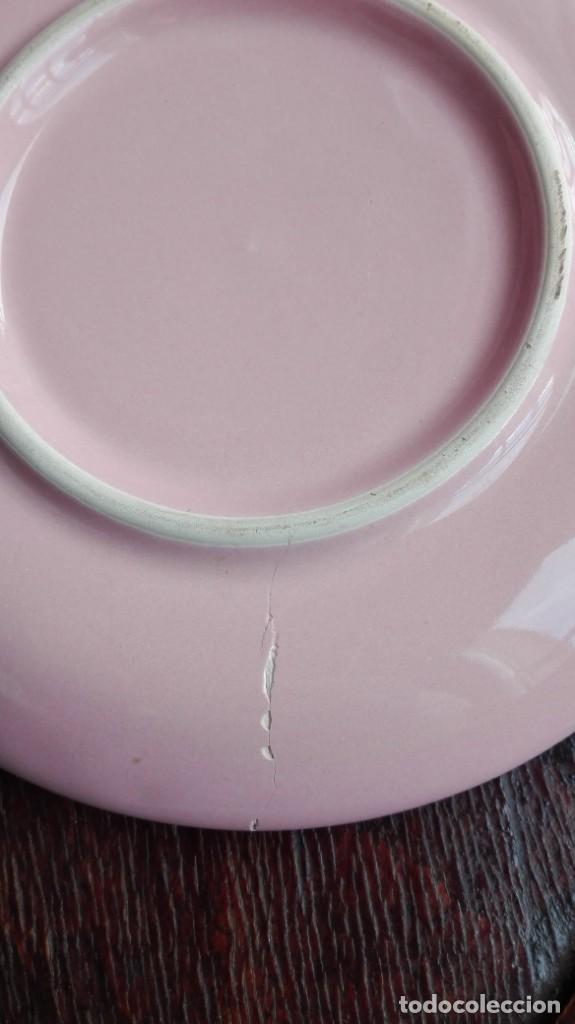 Antig&uuml;edades: Plato de porcelana de postre - Foto 3