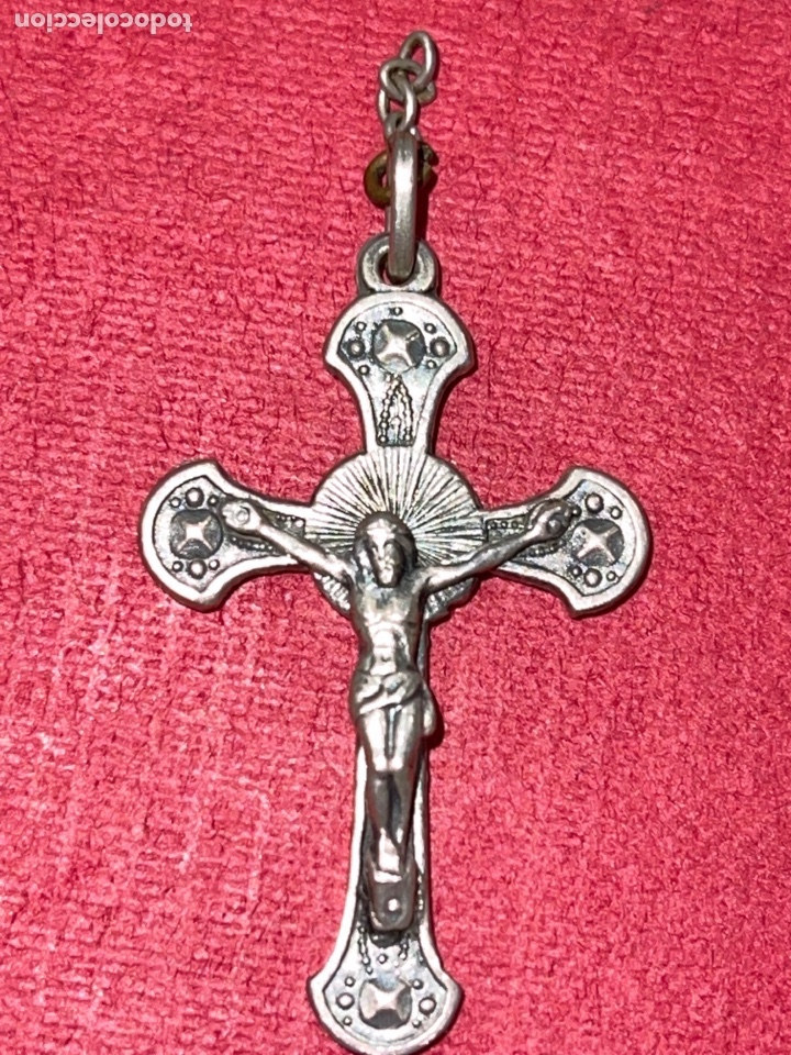 Antig&uuml;edades: Crucifijo en plata de Ley - Foto 3