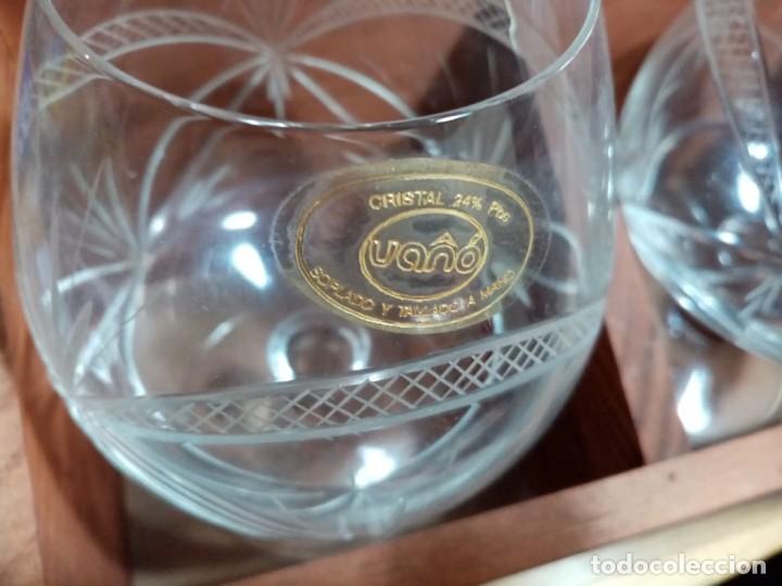 Antig&uuml;edades: Estuche con dos copas de cristal Va&ntilde;&oacute; Mic&oacute; - Foto 2