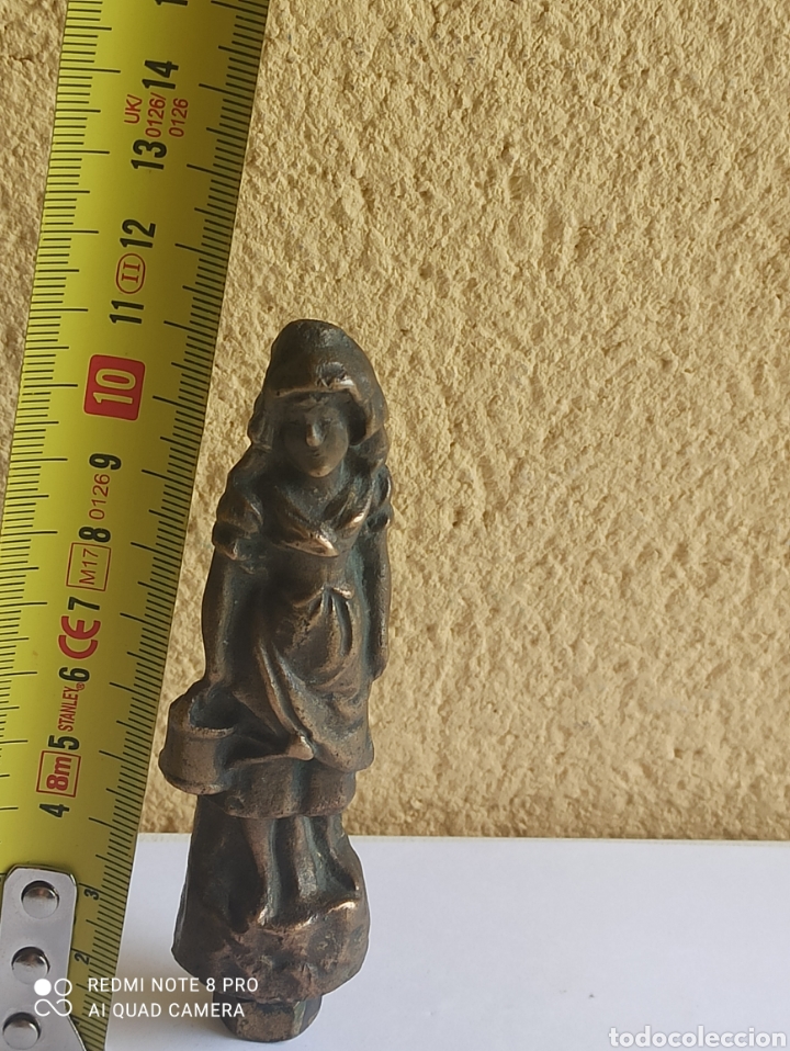 Antig&uuml;edades: Antigua figura mujer Bronce - Foto 4