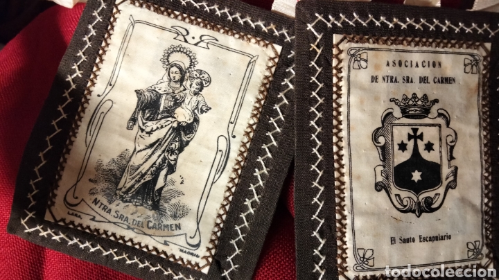 Antig&uuml;edades: ESCAPULARIO DE LA VIRGEN DE CARMEN - Foto 4