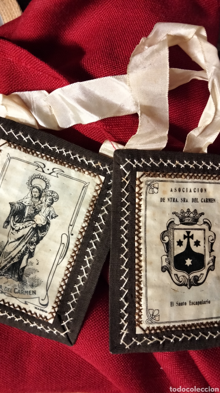 Antig&uuml;edades: ESCAPULARIO DE LA VIRGEN DE CARMEN - Foto 5