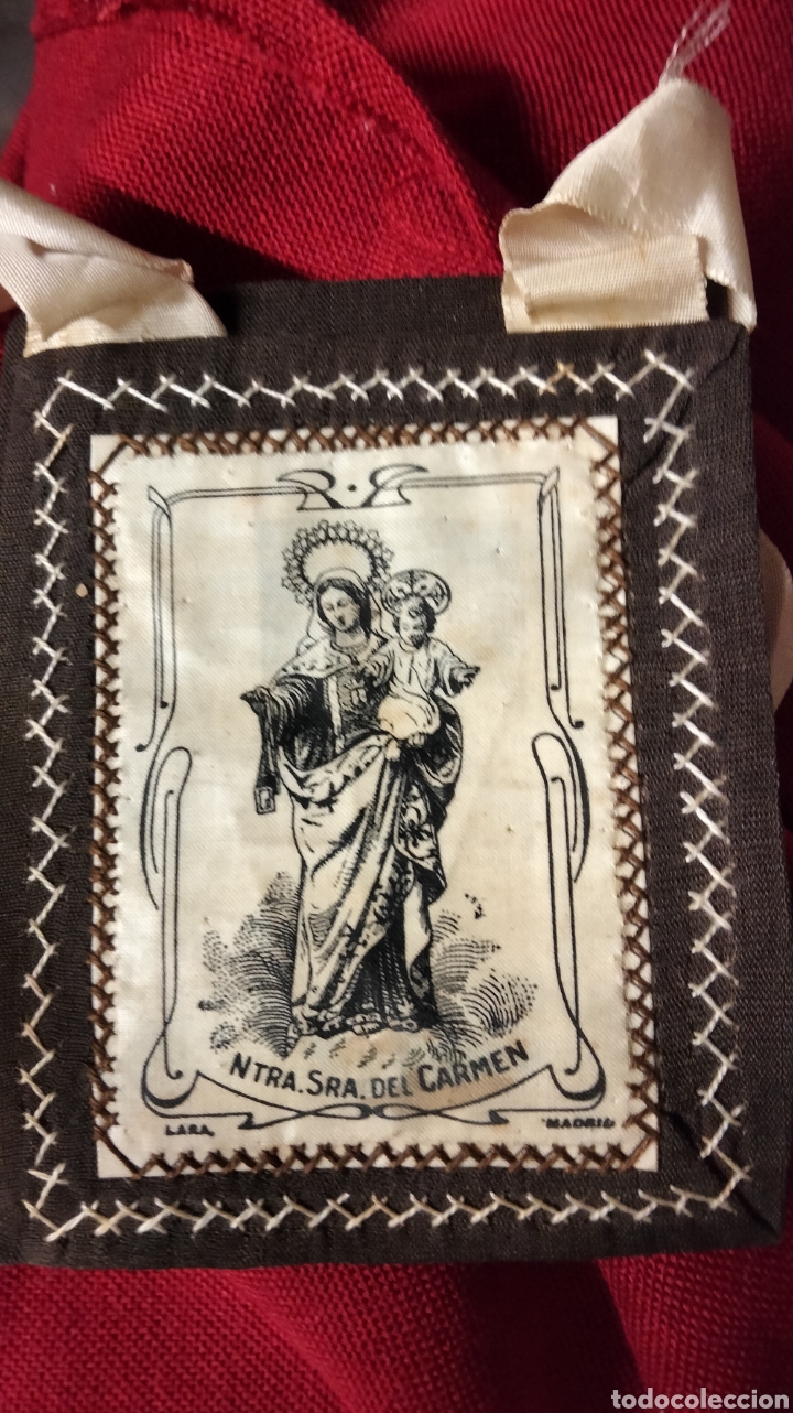 Antig&uuml;edades: ESCAPULARIO DE LA VIRGEN DE CARMEN - Foto 1