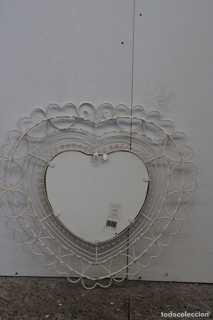 Antig&uuml;edades: ESPEJO CORAZON EN HIERRO DE FORJA - Foto 2