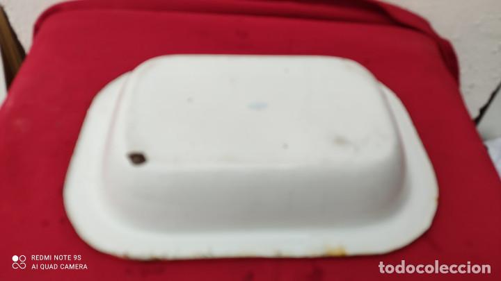 Antig&uuml;edades: bandeja de laton ceramicada - Foto 2