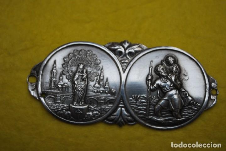 Antig&uuml;edades: Antiguo medallon de mesa en plata . - Foto 2