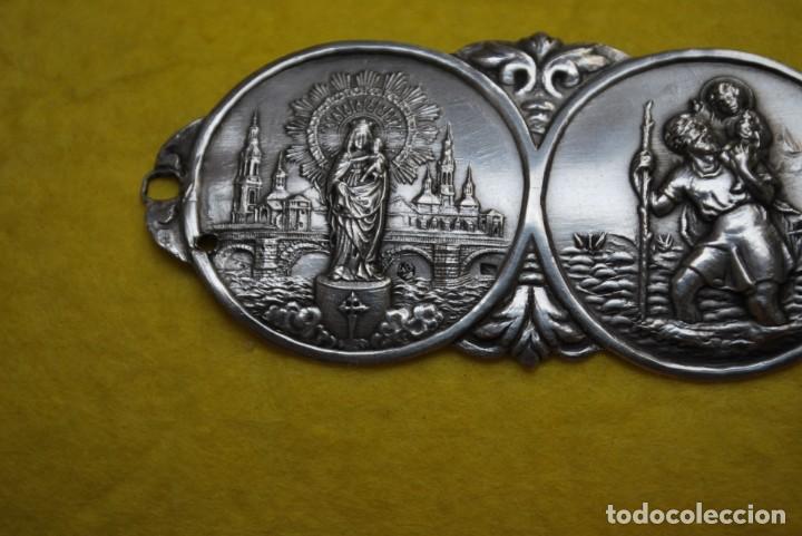 Antig&uuml;edades: Antiguo medallon de mesa en plata . - Foto 3