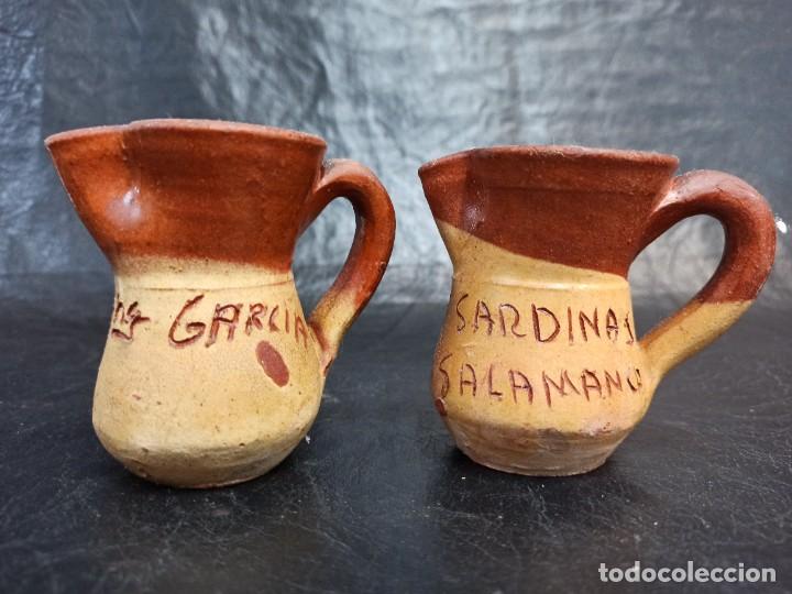 Antig&uuml;edades: Conjunto de 4 jarritas de barro. C6 - Foto 2