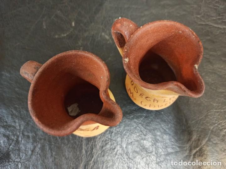 Antig&uuml;edades: Conjunto de 4 jarritas de barro. C6 - Foto 4