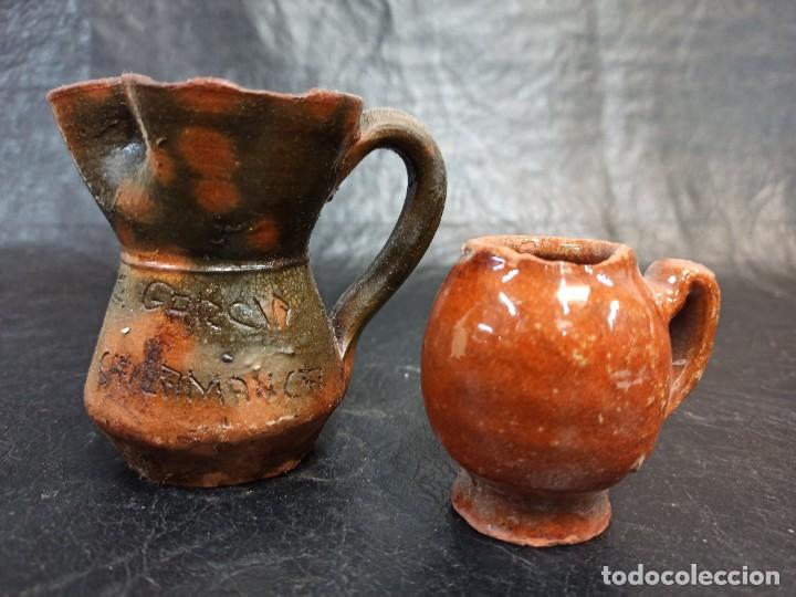 Antig&uuml;edades: Conjunto de 4 jarritas de barro. C6 - Foto 6