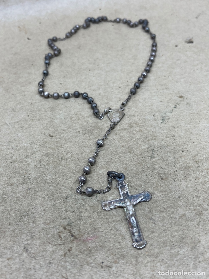 Antig&uuml;edades: Rosario de plata - Foto 1