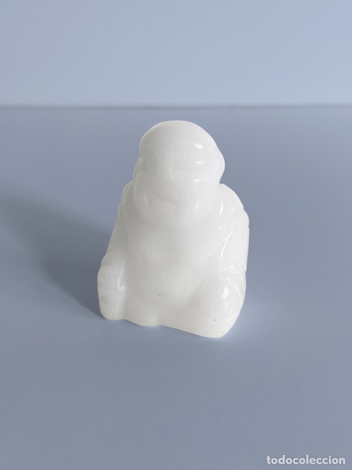 Antig&uuml;edades: Figura Buda Jade Blanco - Foto 2