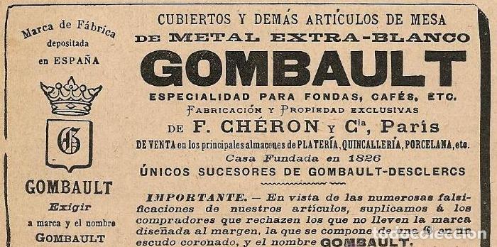 Antig&uuml;edades: 4 tenedores plata Gombault - Foto 3