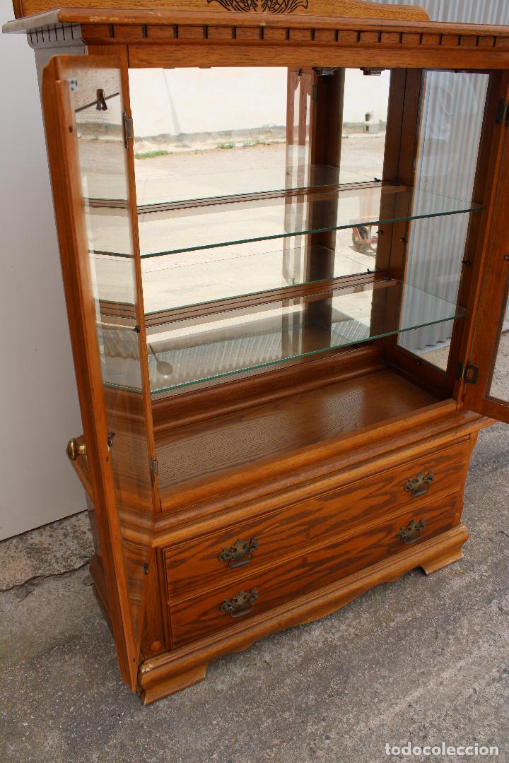 Antig&uuml;edades: vitrina de roble - Foto 2