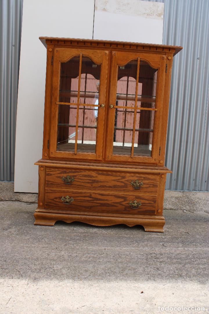 Antig&uuml;edades: vitrina de roble - Foto 6