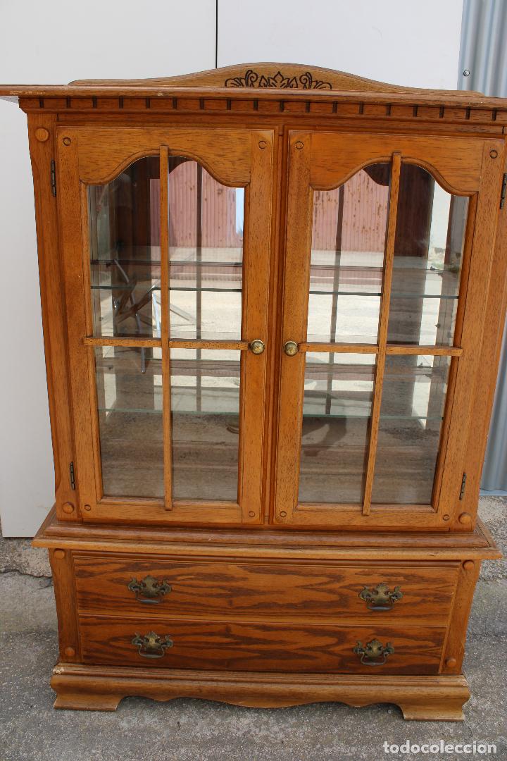 Antig&uuml;edades: vitrina de roble - Foto 1
