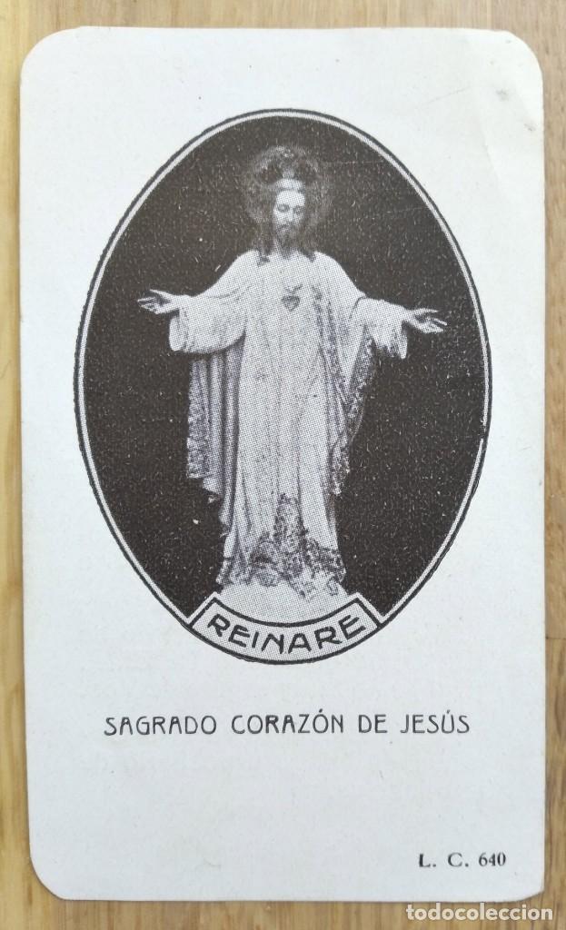 Antig&uuml;edades: SAGRADO CORAZON DE JESUS - ESTAMPITA - Foto 1