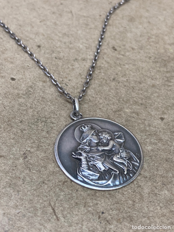 Antig&uuml;edades: Medalla de plata religiosa - Foto 2