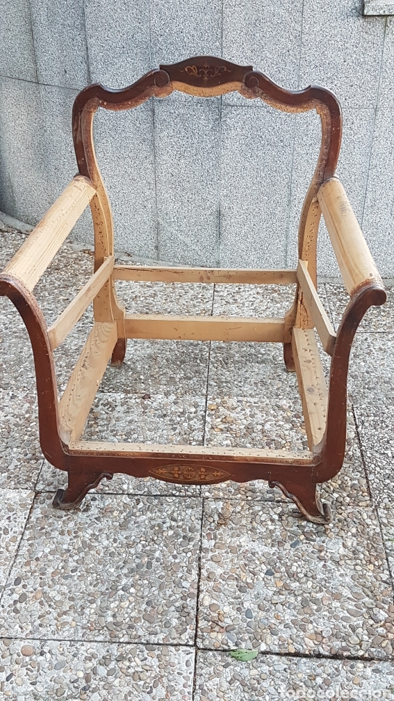 Antig&uuml;edades: CONJUNTO 3 PIEZAS SOFA 2 PLAZAS Y 2 SILLONES - Foto 12