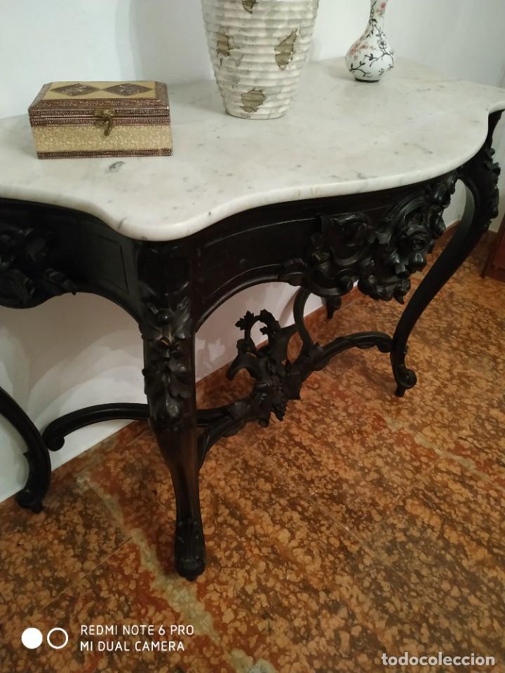 Antig&uuml;edades: Consola de madera - Foto 1