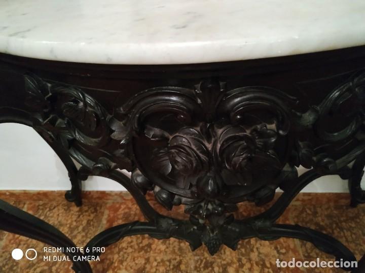 Antig&uuml;edades: Consola de madera - Foto 3