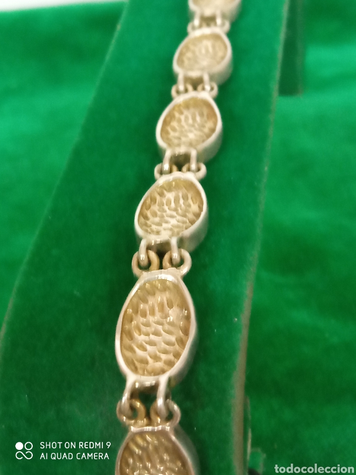 Antig&uuml;edades: Pulsera plata y nacar + - Foto 4