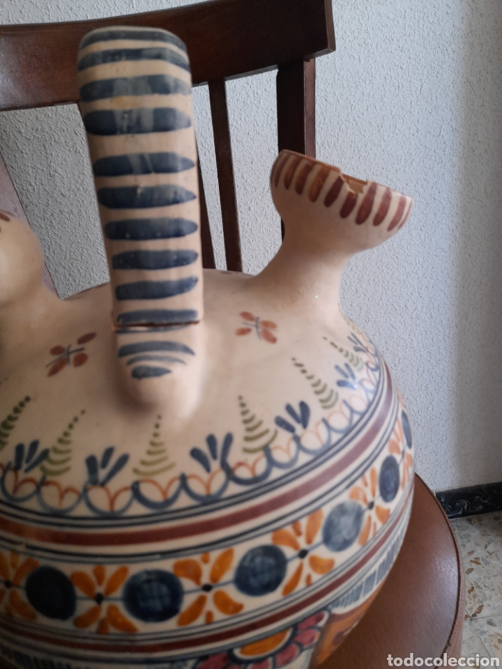 Antig&uuml;edades: Gran botijo de ceramica de Talavera - Foto 3