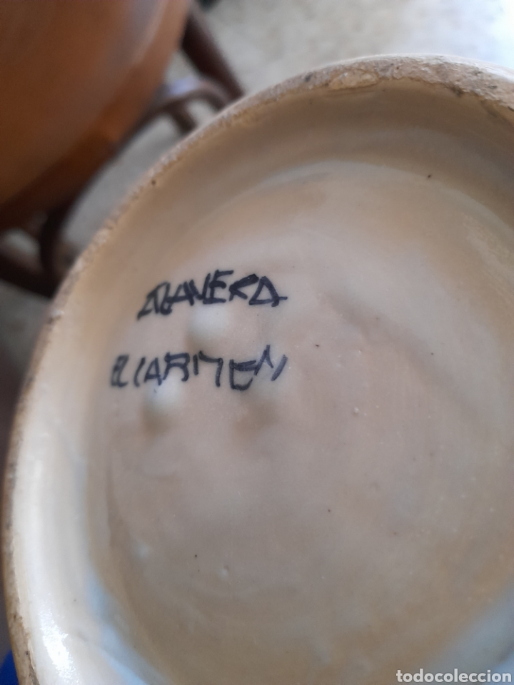 Antig&uuml;edades: Gran botijo de ceramica de Talavera - Foto 5