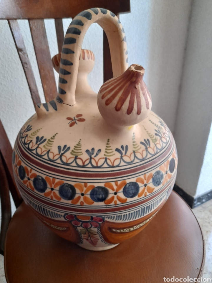 Antig&uuml;edades: Gran botijo de ceramica de Talavera - Foto 6