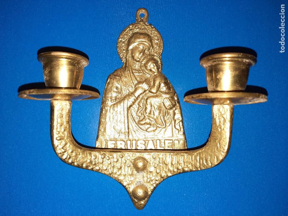 Antig&uuml;edades: Antiguo candelabro de Jerusal&eacute;n. - Foto 2