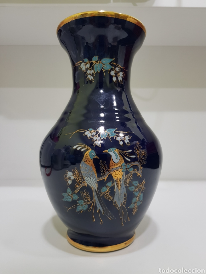 Antig&uuml;edades: BONITO JARR&Oacute;N ANTIGUO AZUL COBALTO. - Foto 1