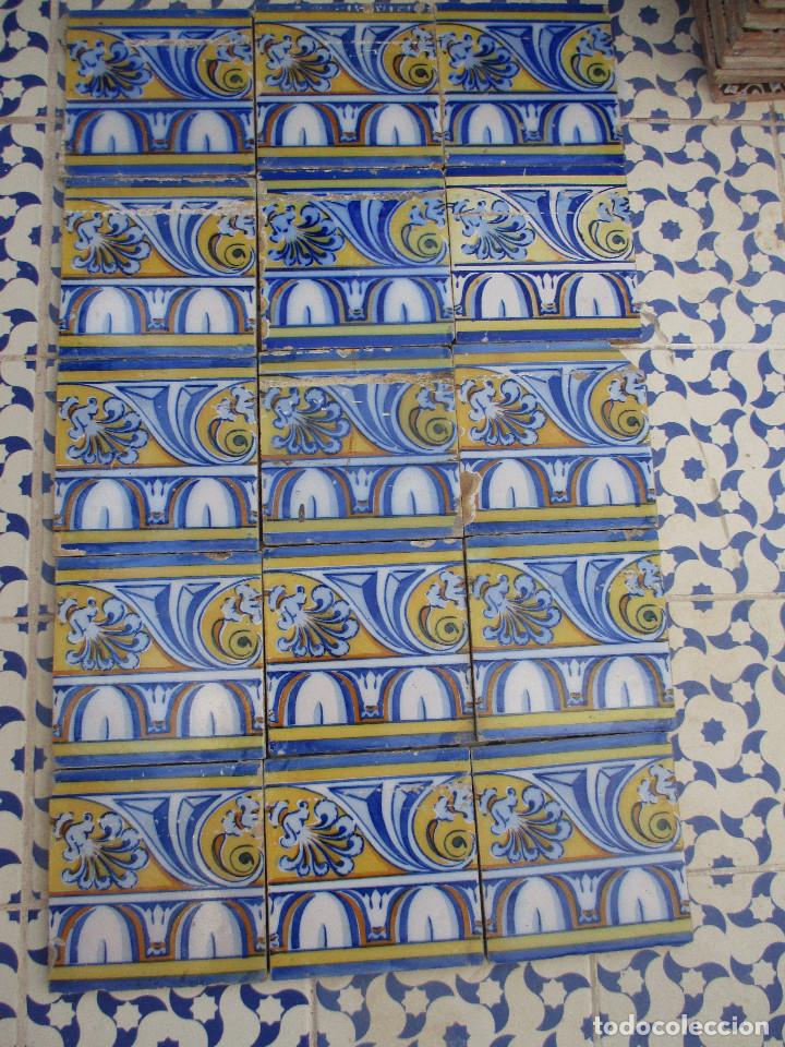 Antig&uuml;edades: Lote de azulejos siglo XIX - Foto 1