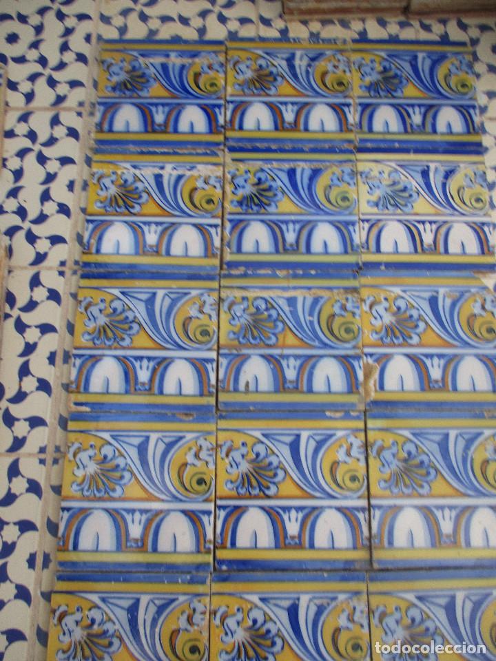 Antig&uuml;edades: Lote de azulejos siglo XIX - Foto 2