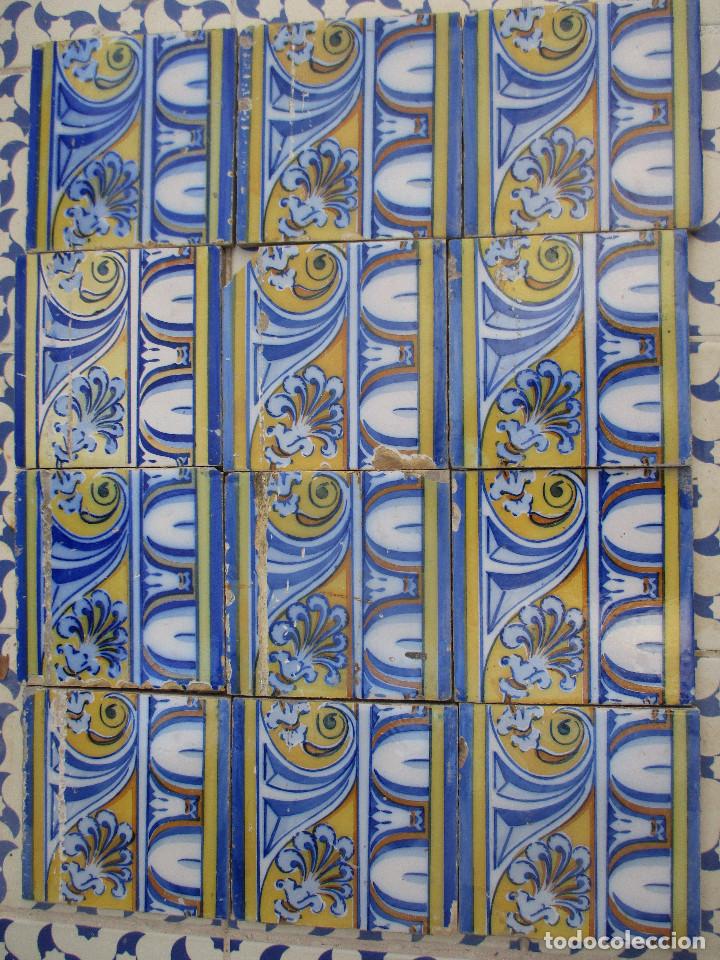 Antig&uuml;edades: Lote de azulejos siglo XIX - Foto 3
