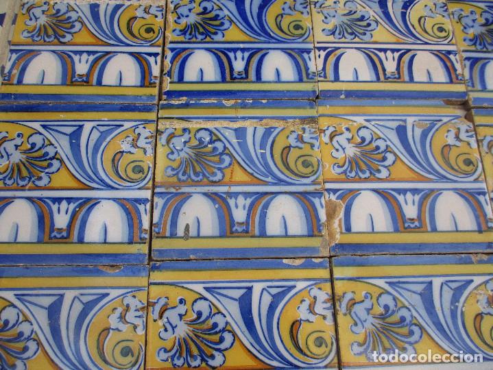 Antig&uuml;edades: Lote de azulejos siglo XIX - Foto 5