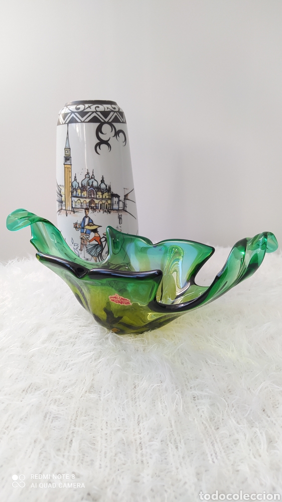 Antig&uuml;edades: Centro de cristal Murano - Foto 2