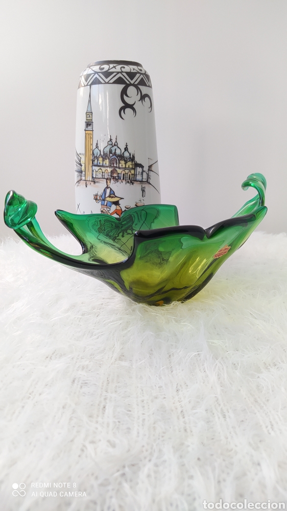 Antig&uuml;edades: Centro de cristal Murano - Foto 5