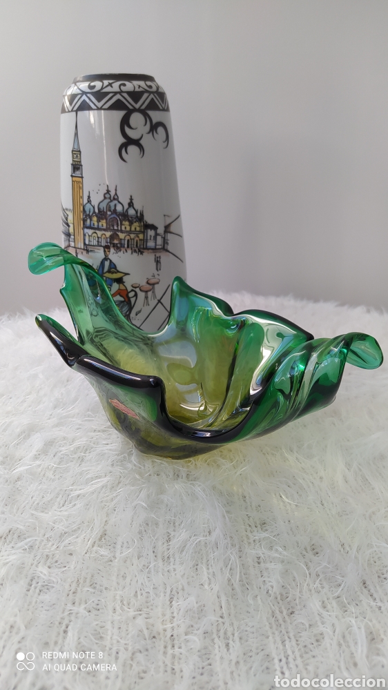 Antig&uuml;edades: Centro de cristal Murano - Foto 1
