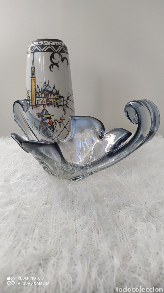 Antig&uuml;edades: Centro de cristal Murano Glass. - Foto 2