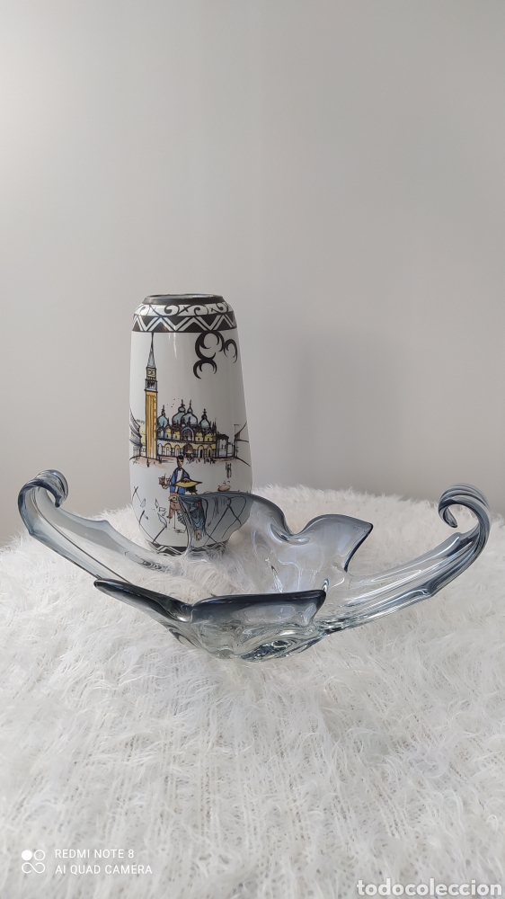 Antig&uuml;edades: Centro de cristal Murano Glass. - Foto 3