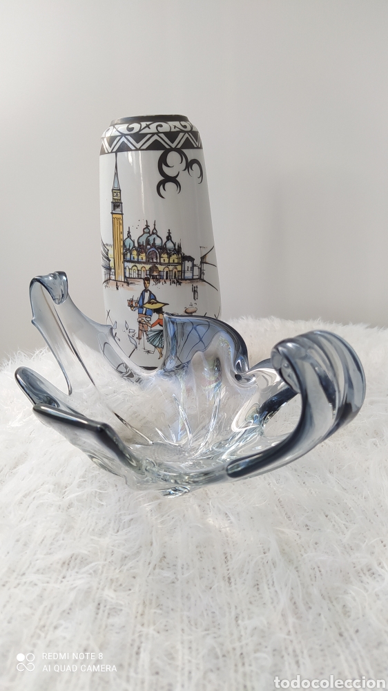 Antig&uuml;edades: Centro de cristal Murano Glass. - Foto 4