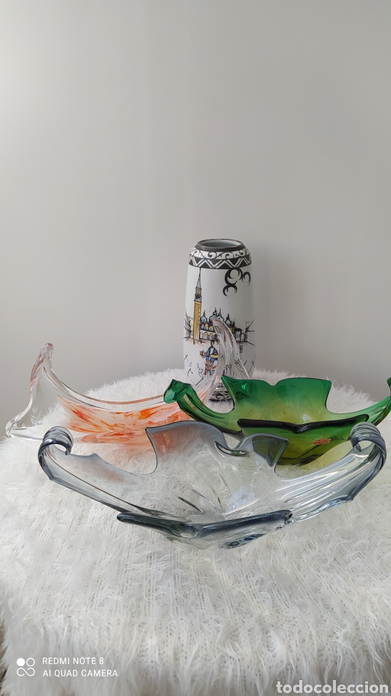Antig&uuml;edades: Centro de cristal Murano Glass. - Foto 7